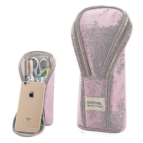 Stor Kapacitet Blyantpose Etui Pink 1stk