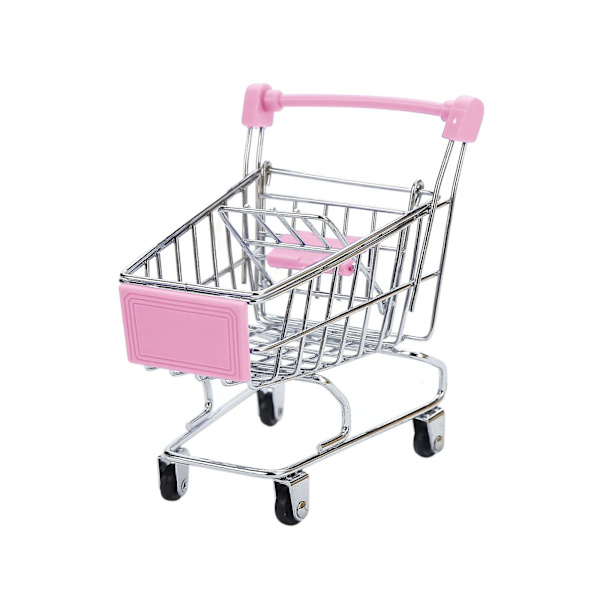 Barn Supermarked Mini Handlekurv Mini Supermarked Handlekurv Pink