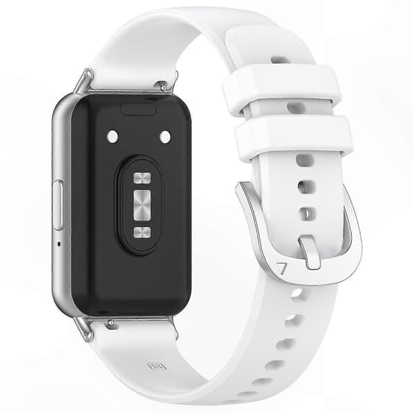 Blød silikone erstatningsrem til fitness-tracker-kompatible enheder White