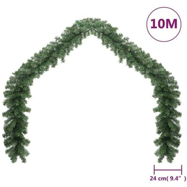 vidaXL 10 m LED Julekrans Blanc