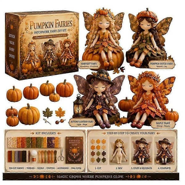 Fairy Patchworks Diy Collection Sjov Blomster-Fe Syhåndværkssæt