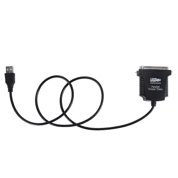 USB - Parallel 36-nastainen Centronics-tulostinadapterikaapeli black