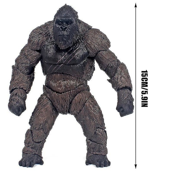 2021 King Kong Vs Godzilla Gorilla Monster Model Pvc Animal Figures Legetøjs fødselsdag (xq)