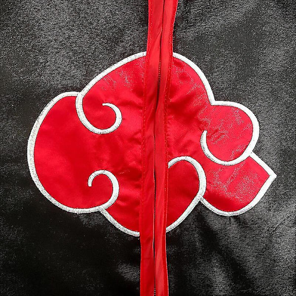 Uchiha Itachi Punainen Pilvi Viitta Anime Ninja Cosplay Puku Pääpanta Kaulakoru Halloween Viitta Aikuinen XL