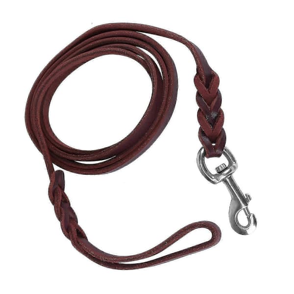 1.6m Leather Dog Leash for Walking, Running, and Training