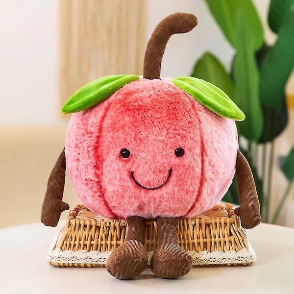 35cm söpö pehmeä plyysi tyynyt hedelmä vesimeloni kirsikka tyyny plyysi lelu sarjakuva tyyny lapset nukke kodin sisustus syntymäpäivälahja