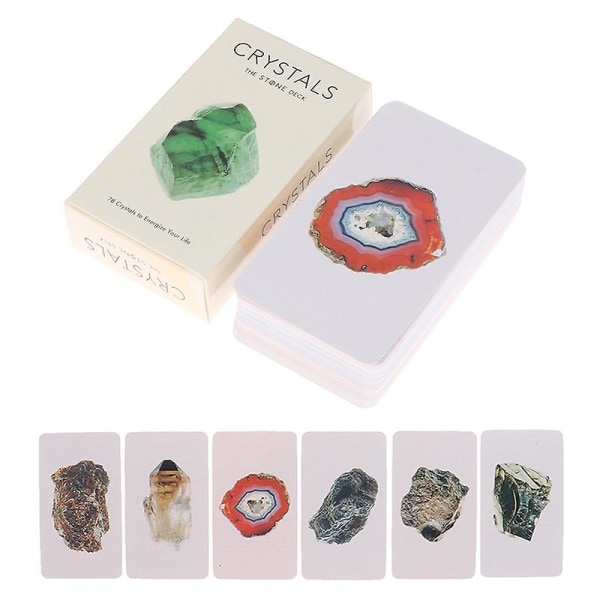 Stone Crystals Deck Crystal Stone Oracle Card Lautapeli Korttipeli