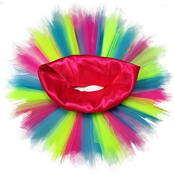 Naisten Tutussa 50-luvun Lyhyt Vintage Tulle Alushame, Koko:SM