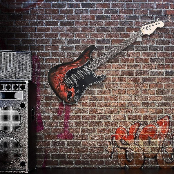 Gitarveggfeste av førsteklasses akryl med skruer, ripefri gitarveggfeste