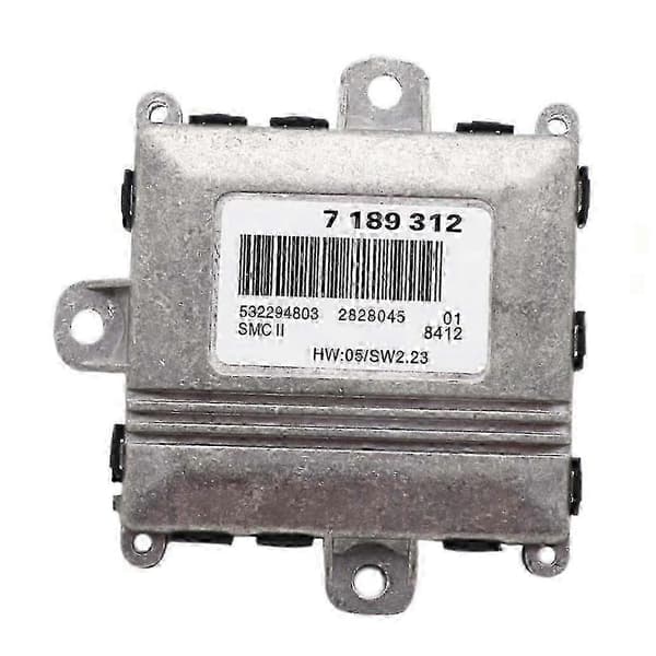 7189312 Xenonlampe Ballast HID Hovedlysenhet Kontrollmodul kompatibel med BMW E46 E90 E60 Silver
