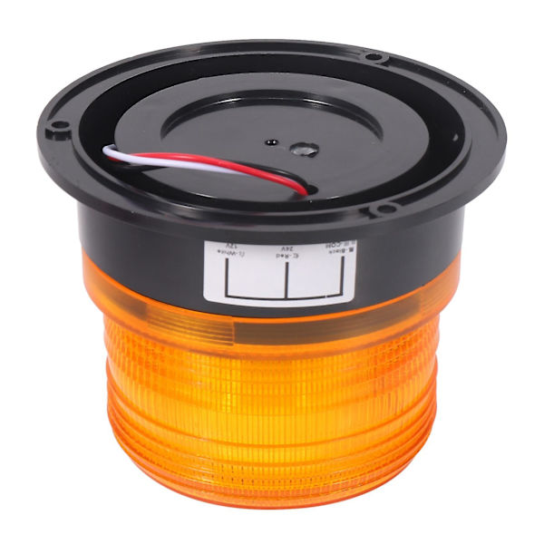 2 stk. Amber LED-varsellys, Strobelys, Nødlys, Blinkende Lys, Advarselslampe, Lastebil 12V 24V