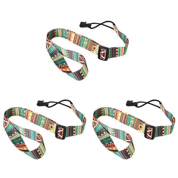 Justerbar Blød Polyester Ukulele Guitar Akustisk Bas Skulderrem