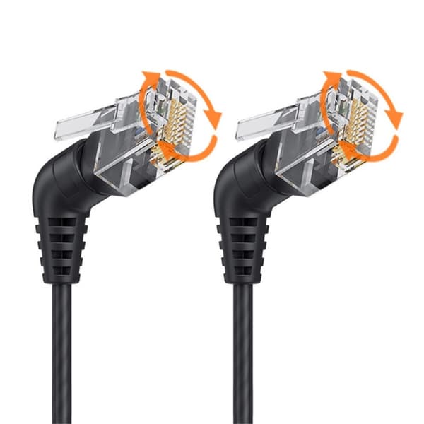 CableCreation 1 m Cat6a RJ45 Netværkskabel Sort