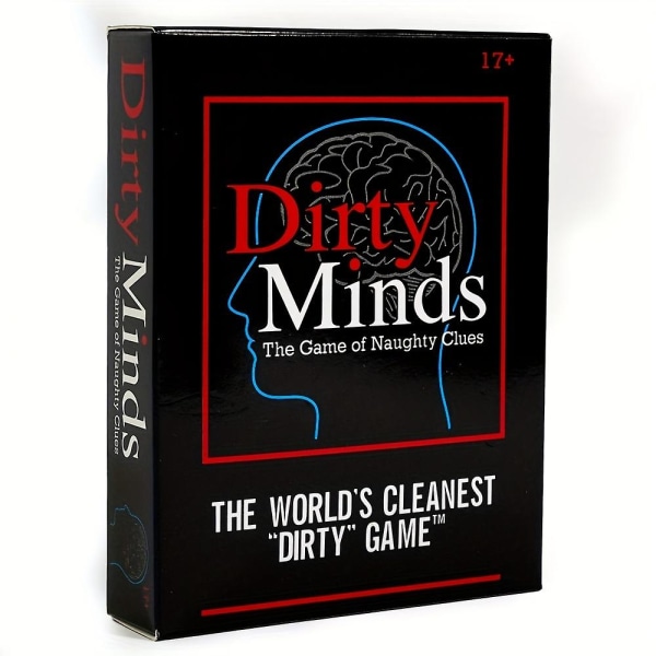 Dirty Minds Maailman puhtain "likainen" peli Korttipeli Tuhma vihjeistä Aikuisten juhlajuomapeli Hauskoja lahjoja