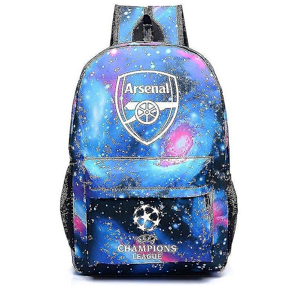 Star Arsenal Uefa Champions League Skulderbagg Fan Ryggsekk Student Skolebag Oppbevaringspose_y