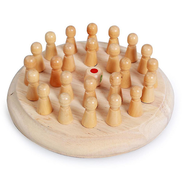 Barnens intelligenta leksaker Färgglada minnes schack Trä minnes matchstick schackspel Minne utvecklande schack Familj intellektuella leksaker