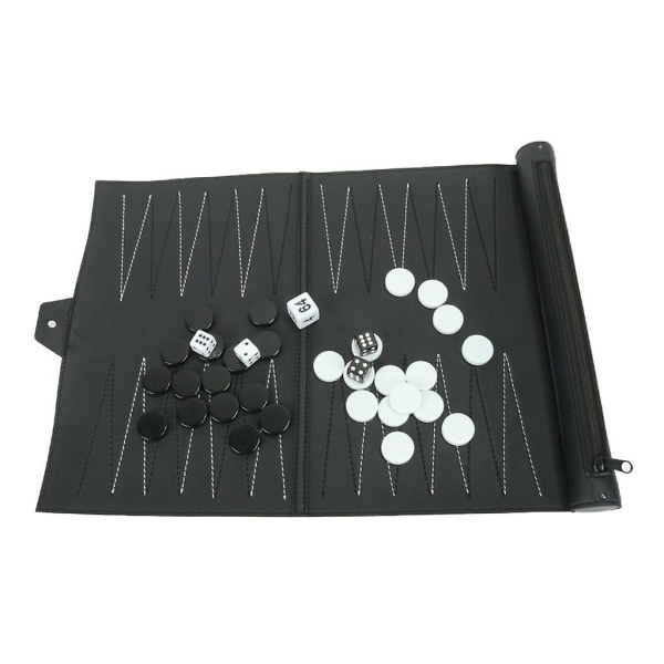 Pu læder backgammon sæt Travel Family rekreative backgammon brætspil