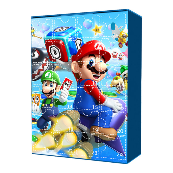 Jul Super Mario Bros. Adventskalender æske 24stk Figurlegetøj