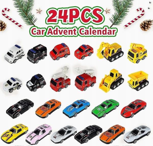 Adventskalender 24 Elementer Biler Advent