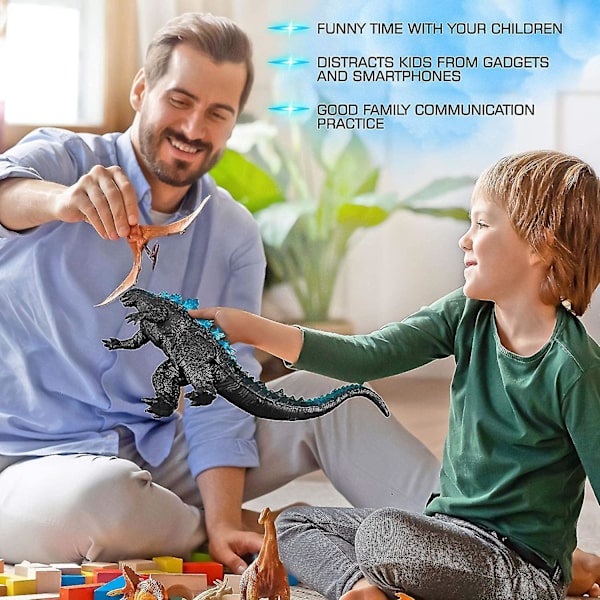 Dhrs 2021 Godzilla Actionfigur 12\" Hoved Til Hale Actionfigur Legetøj Til Drenge Og Piger G