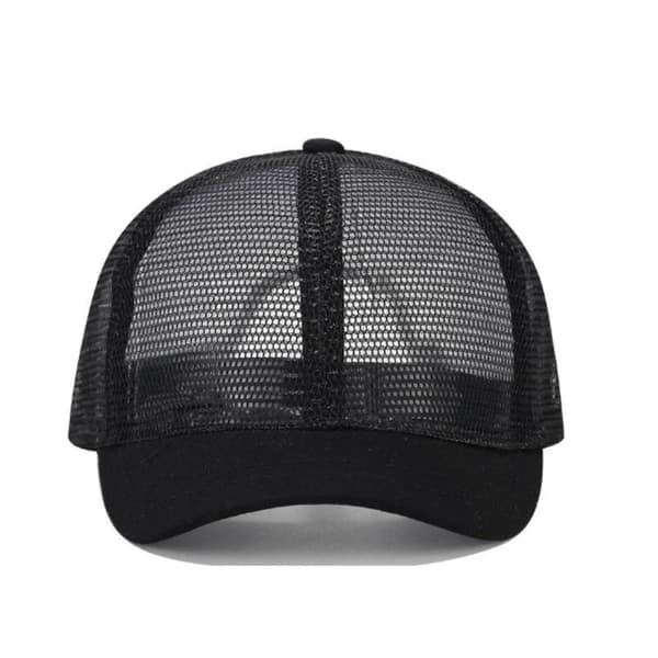 New Short Brim Baseball Cap Full Mesh Breathable Thin Topped Cap pink