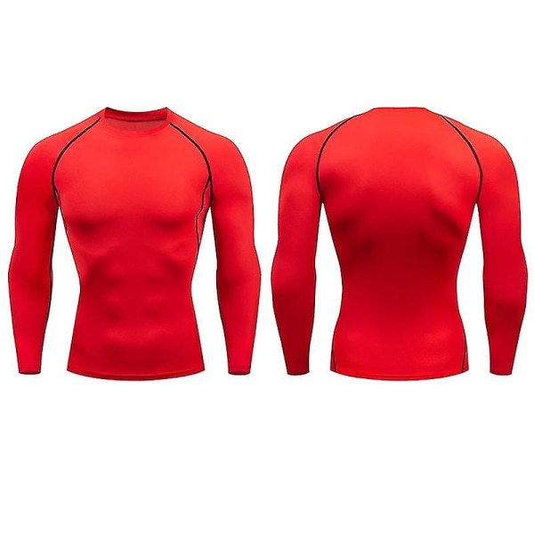 Kompresjonsløpeskjorter for menn Dry Fit Fitness Gym Herre Rashguard T-skjorter Fotballtrening Kroppsbygging Stretchy klær 2022