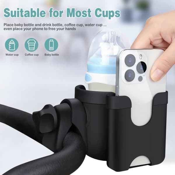 Stroller Cup Holder, Bicycle Cup Holder for Drinks B
