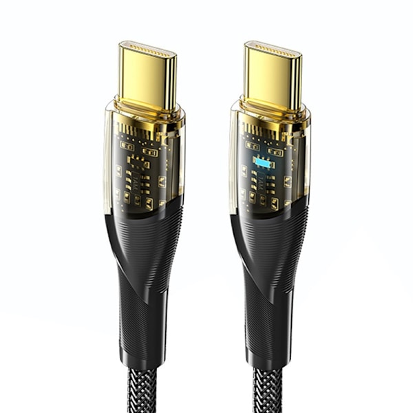 ESSAGER 1m 100W PD USB-C - USB-C Kabel Sort size 40