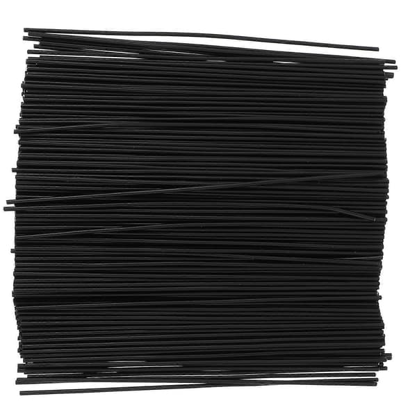 Praktisk trädgårdsbindningstråd för växter, bindning, fixering av vinrankor, 1000-pack Black 12X0.02CM
