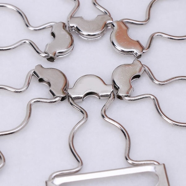 6 sett bukseseler spenner stropp justerer festeklips for plagg metallspenner Ancient bronze 28mm