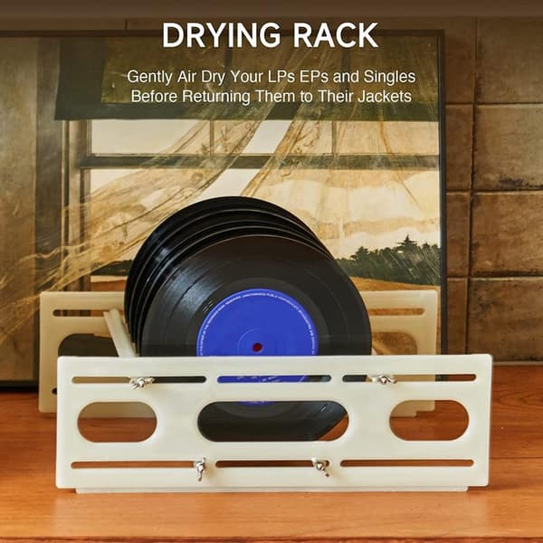 1 pc Vinyl Record Drying Rack ABS Plastic Large Capacity Record Storage Holder Sawtooth Design