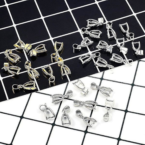 10 st hängsmyckes spännen halsband berlocker spänne snäppfog spänne för DIY smycken Gold