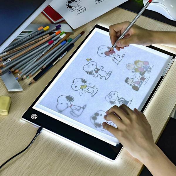 Kxj-a4 Ultra-tynn bærbar LED lysboks Tracer USB-strøm LED Artcraft Tracing Light Pad Light Box for kunstnere, tegning, skissering, animasjon.