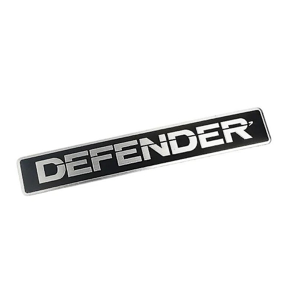 Aluminiumlegerings Defender Logo Bildeklistremerke for Bakluken, Emblem for Land Rover Defender 90 110 Tilbehør