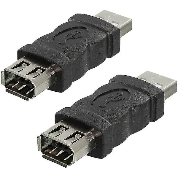 eightnice Firewire IEEE 1394 6-pins hunn til USB hann hann-adapter (2 stk)