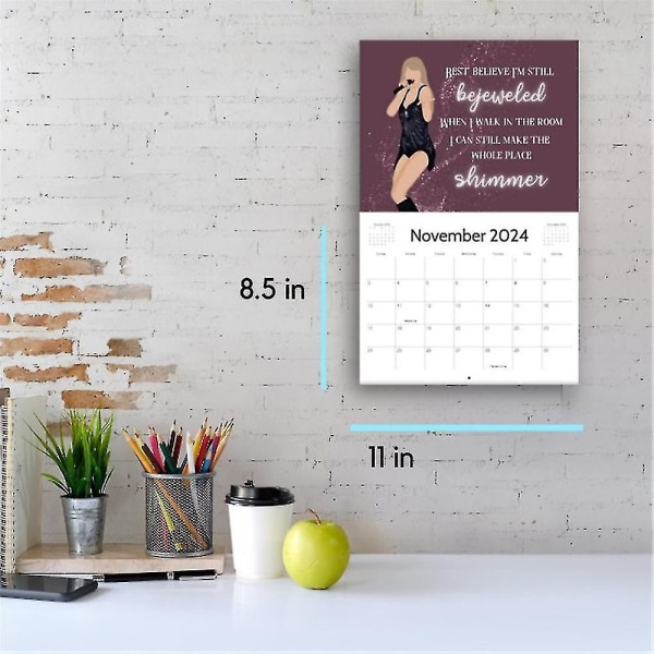 2024-kalender Taylor Swift The Eras Tour-kalender för fansgåvor Kb