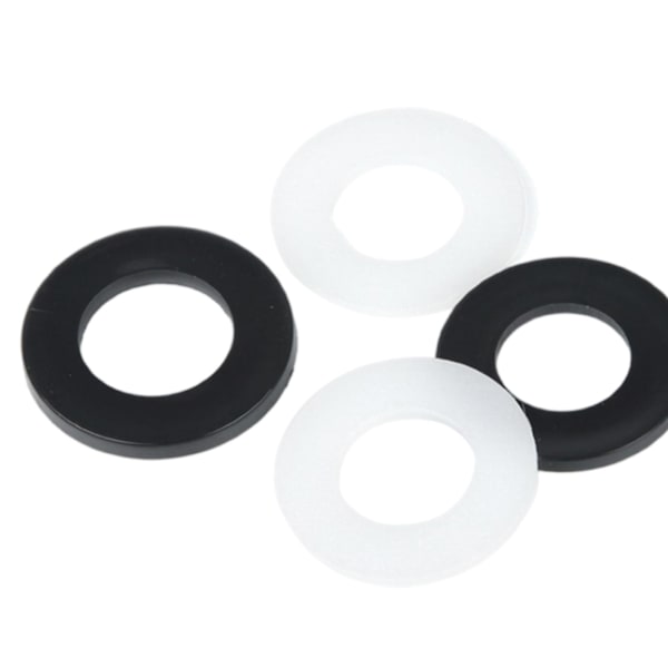 200 st. Nylonplattbrickor för M6-skruvbultar 12 mm Od 20 mm tjocklek