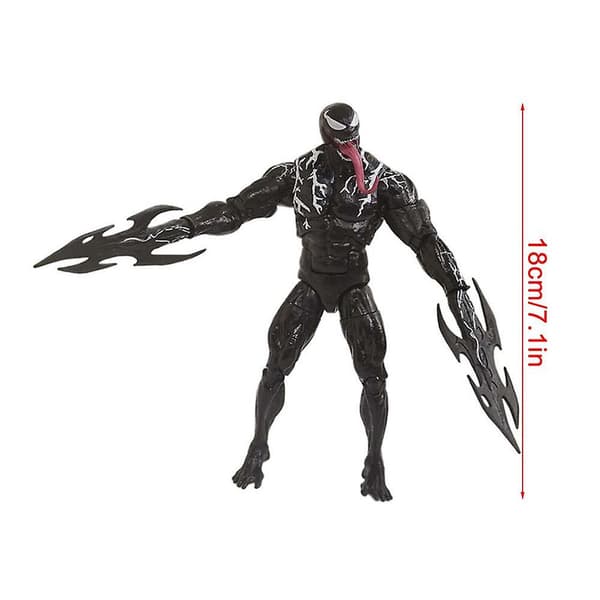 Venom Spider-Man Actionfigur Leksak Yamaguchi Marvel Legends Serie Samlarmodell Med Utbyteskit