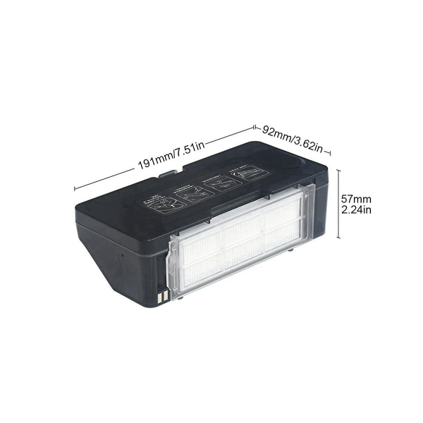 Til Robot Stytj02ym Mvvc01 - Til V2 Pro V3 V-rvclm21b 2-i-1 Vanntank Støvbeholder Black