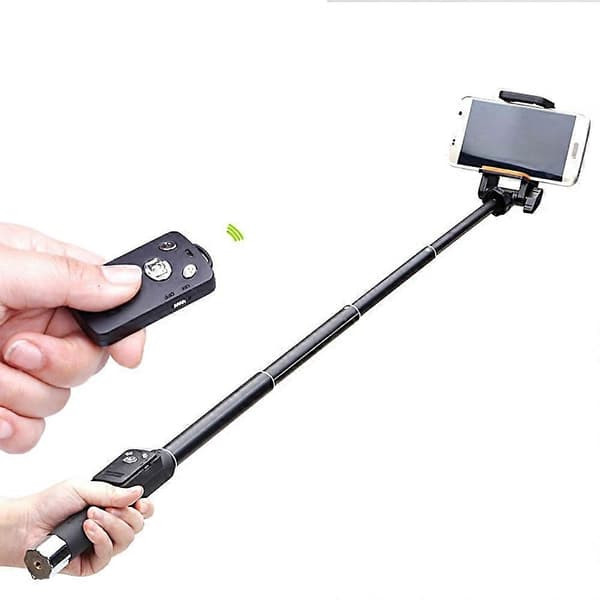 YT-888 Roterande Selfie Stick med Bluetooth för Smartphone