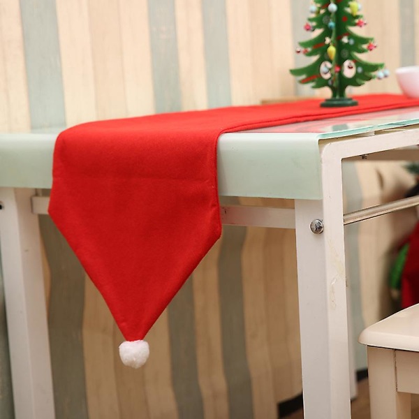 Julebordløper, bordflaggdekorasjon til høsttakkefest nyttår vinterferiemiddag hjemme rustikk innredning