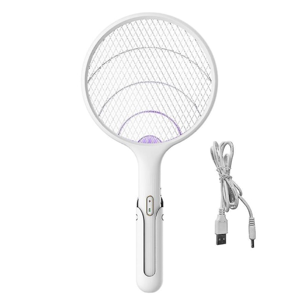 Elektrisk mygg USB oppladbar racket anti insekt fly bug zapper killer bærbar håndholdt