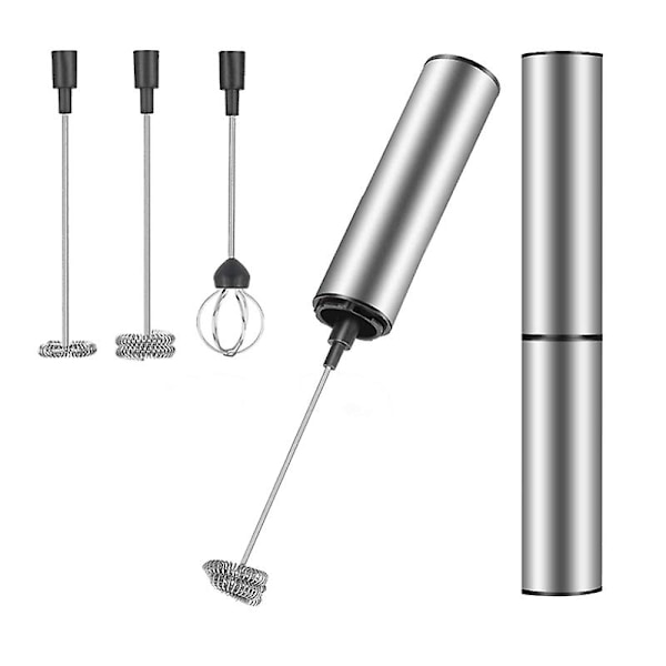 Melkeskummer Håndholdt Kaffeskummer Elektrisk Visp, USB Oppladbar Skummaker Bobler Eggpisker Photo Color
