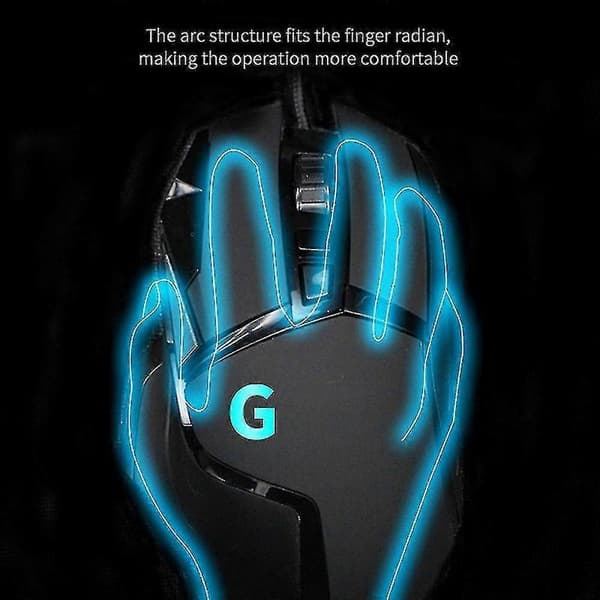 G502 Ergonomic Wired Gaming Optical Mouse Macro 7200dpi RGB Computer Game Anti-slip Mouse