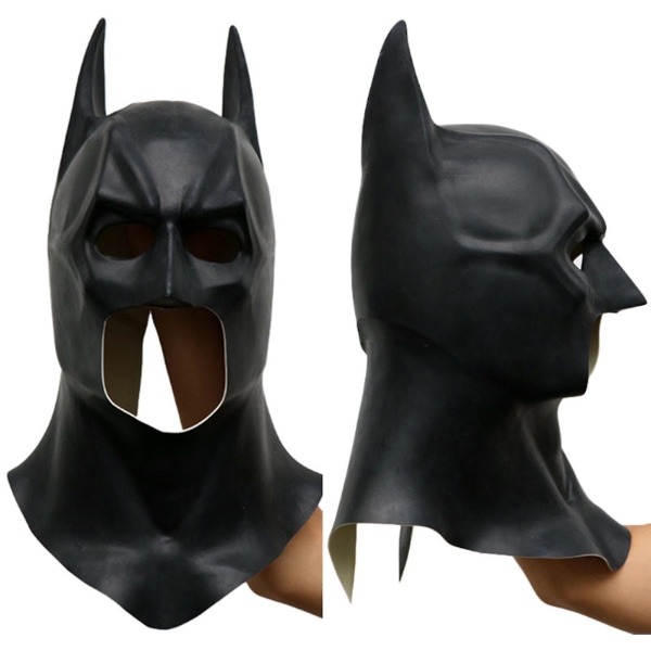 2023 Batman Mask The Dark Knight Dc Superhelt Hodeplagg Voksen Full Head Latex Mask Halloween Cosplay kostyme rekvisitter