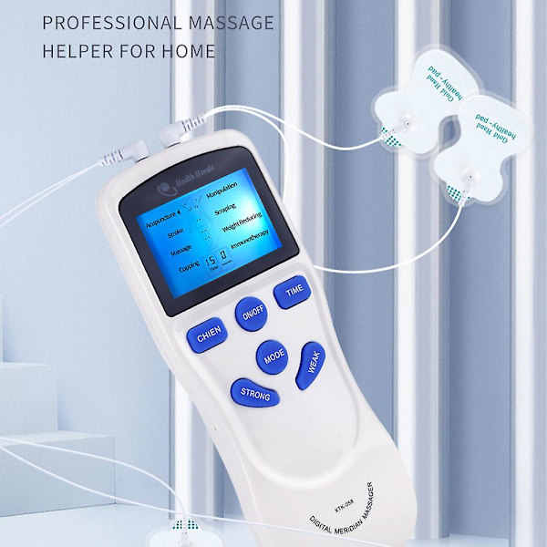 Elektronisk pulsmassager muskel stimulator terapi smertelindring med 4 elektrode patches gaver