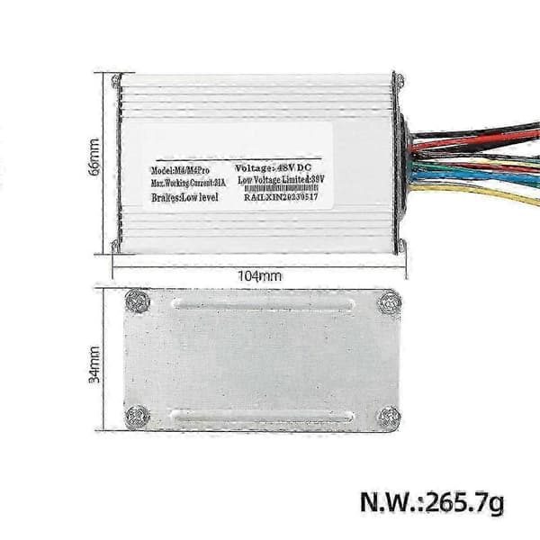 Lämplig för kukirin m4/m4pro scooter controller 48vdc
