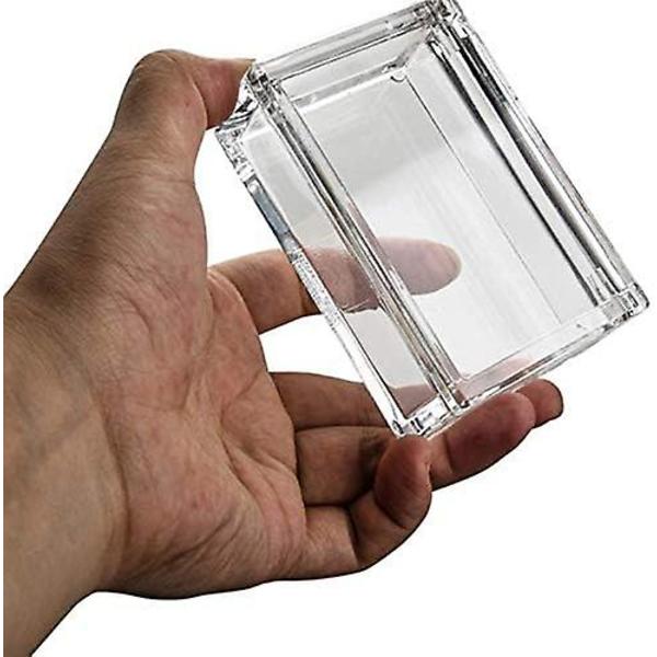 Klar akryl Q-tip holder badeværelse vatpind dispenser