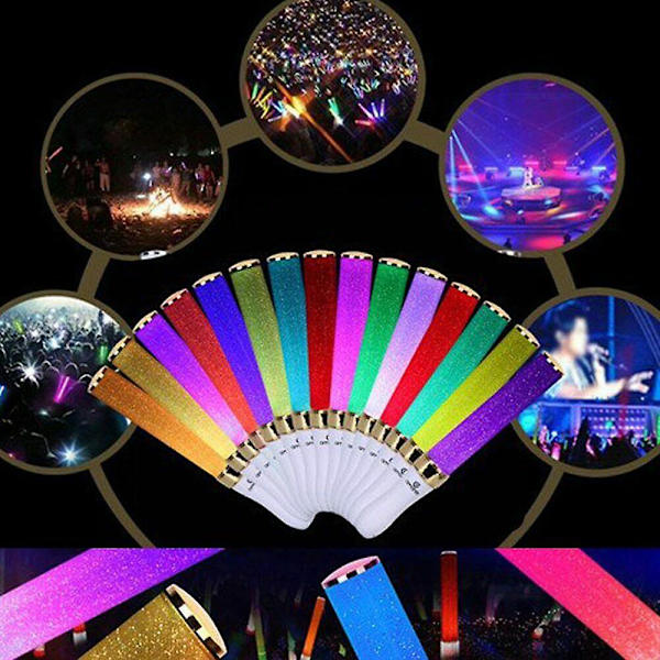 LED-lysstav LED-lysstav 15 farger byttbare Poi-lysstav for fester konserter bryllup white