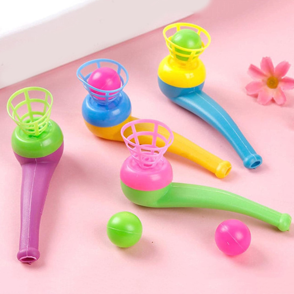 3-pack Blåsrör och bollar - Pinata leksaksplunder/festpåsefyllare bröllop/barn